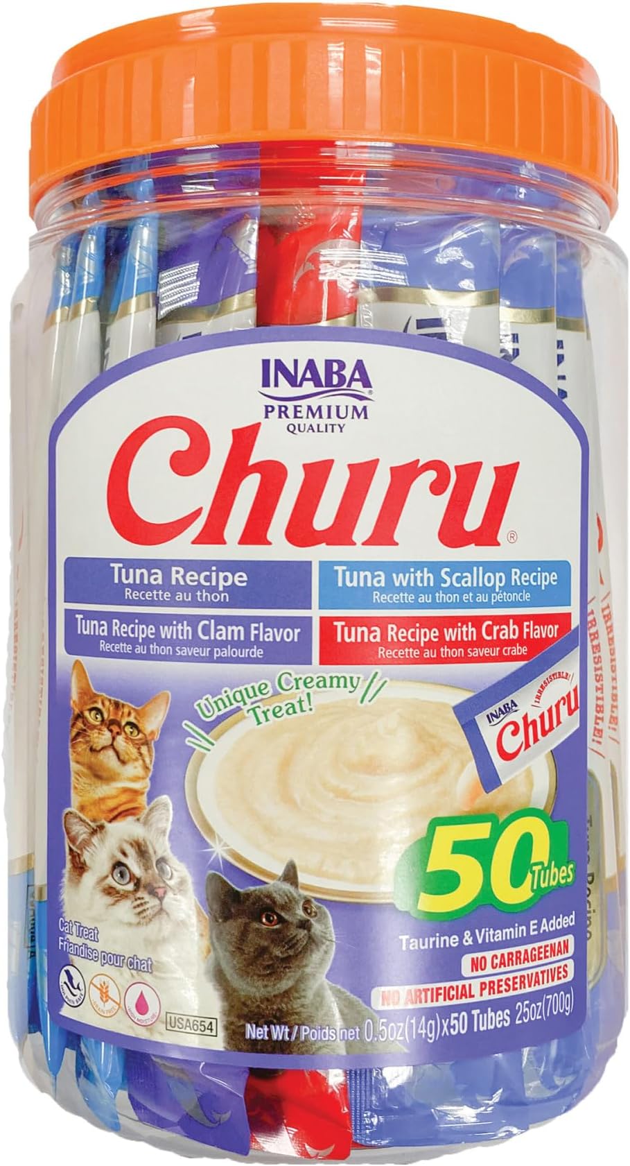 Churu INABA Cat Treats, GrainFree, Lickable, Squeezable