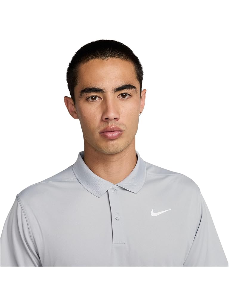 White Nike Dri-FIT Victory Solid Golf Polo