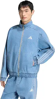 adidas(アディダス) ジャージトップスタジアム ウォッシュデニムジャケットメンズ