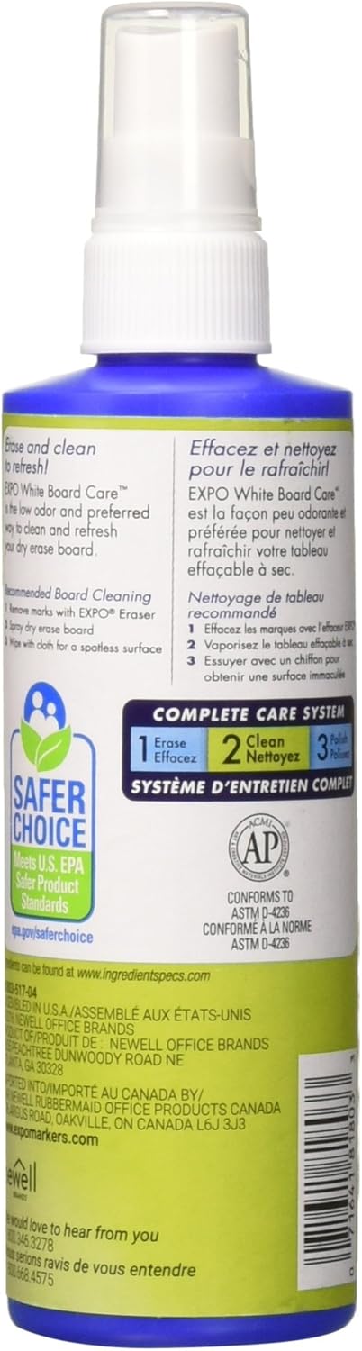 EXPO Dry Erase Surface Cleaner, 8oz Spray Bottle (Set of 2)