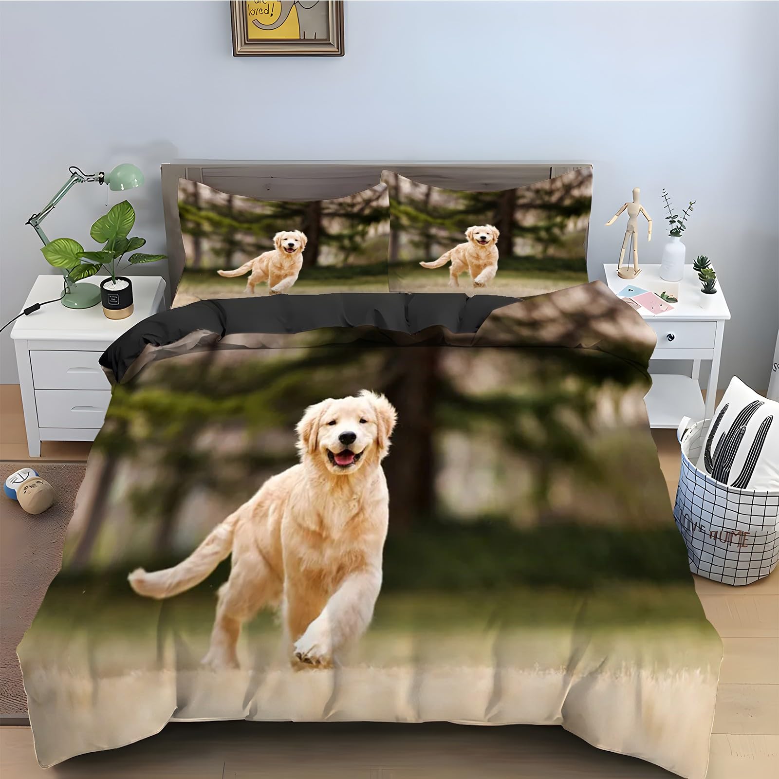 Housse de couette 220x240 avec fermeture éclair parure de lit zippée douce kz3005