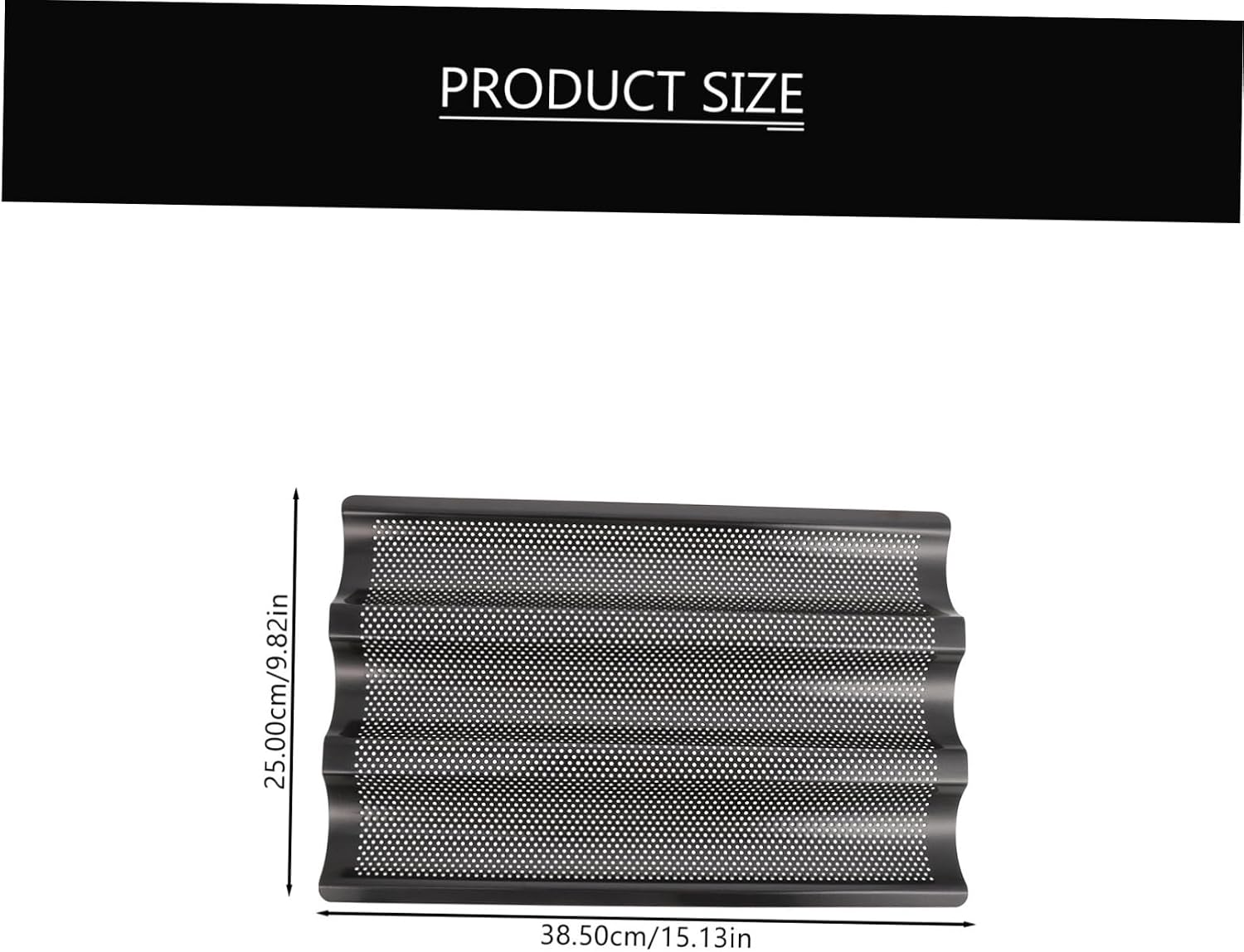 1pc Three-slot Baking Pan Non-stick Mold for Homemade French Bread Kitchen Baking Tool for Artisan