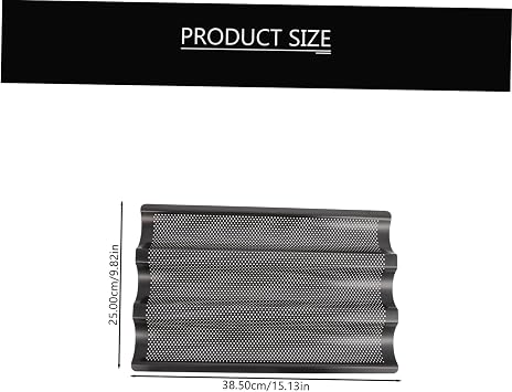 1pc French Bread Baking Tray Nonstick Pan for Home Baking Kitchen Tool for Restaurants Bakeries for Loaves