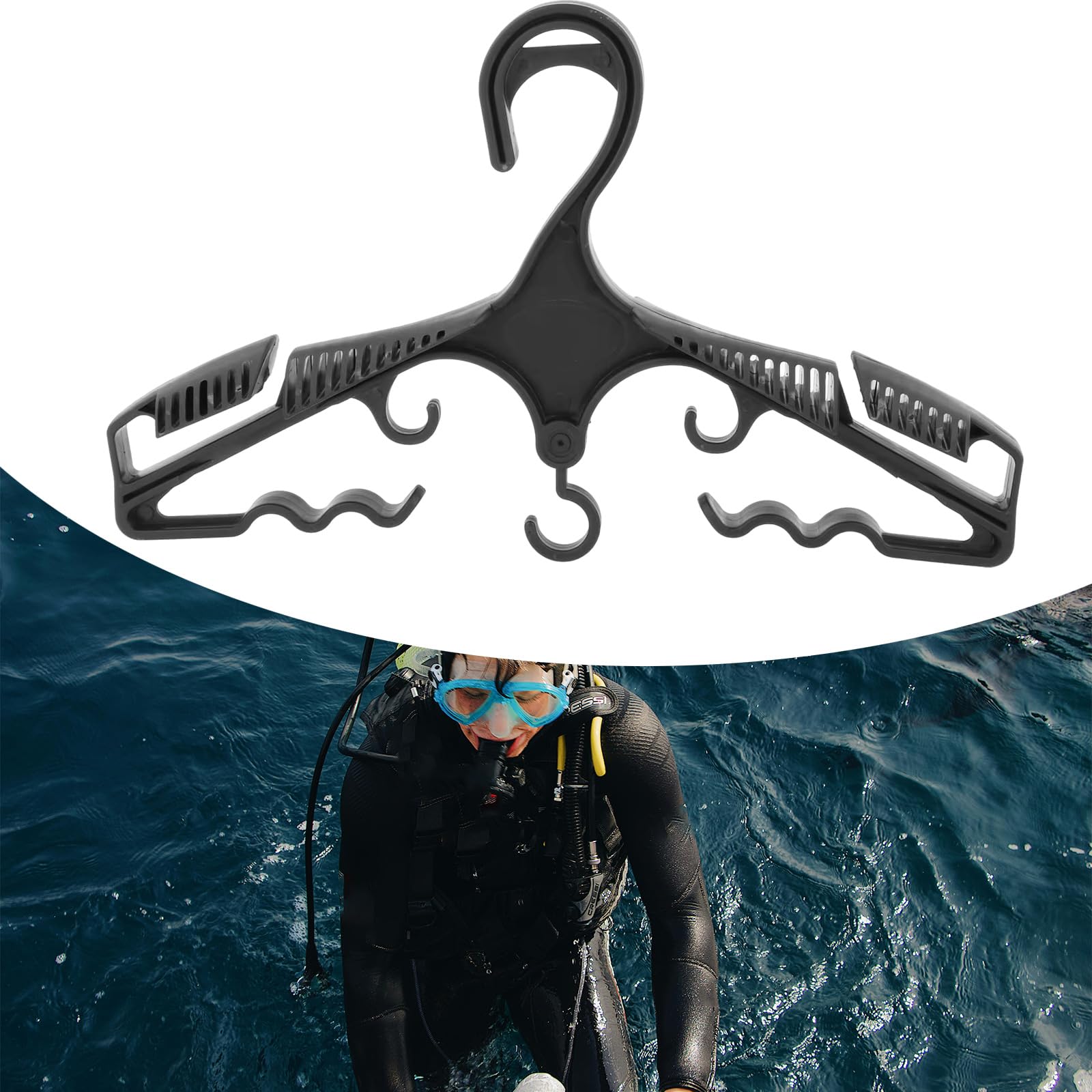 Gancio per muta resistente per kayak e nuoto, soluzione di stoccaggio durevole per centri immersioni, surf e attrezzature per sport acquatici, massimizza lo spazio e previene i danni
