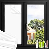 Vista 10 de Película opaca total para ventana, 100 % bloqueo de luz, tinte de ventana, adherencia estática, bloqueo solar, control de calor, anti rayos UV, Negro