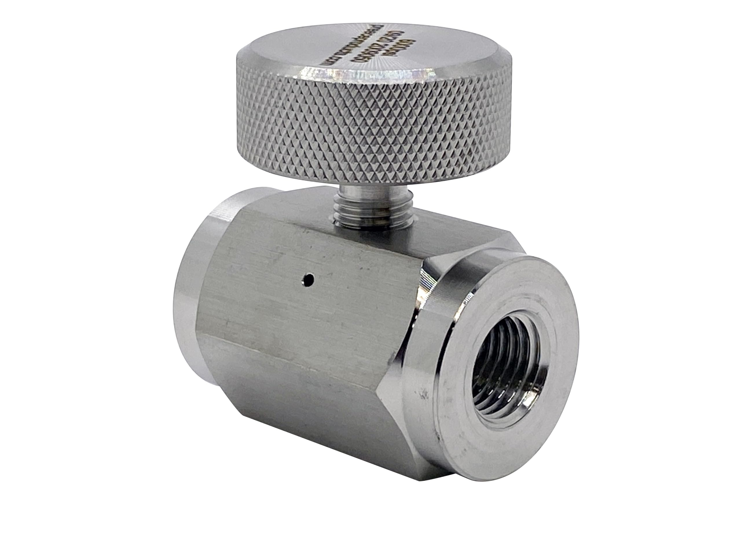 Preece Precision 316L Stainless Steel 6000 PSI Inline Bleed Valve Paintball SCUBA SCBA Air Rifle 1/4