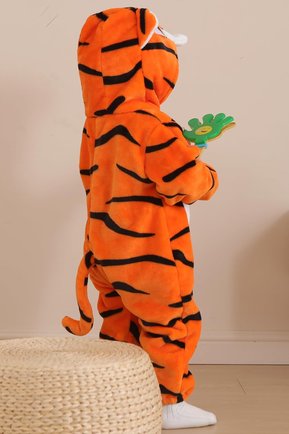DarkCom Unisex Baby Tiger Costume Animal Onesie Toddler Hooded Romper Halloween Kids' Christmas Pajamas - Image 7