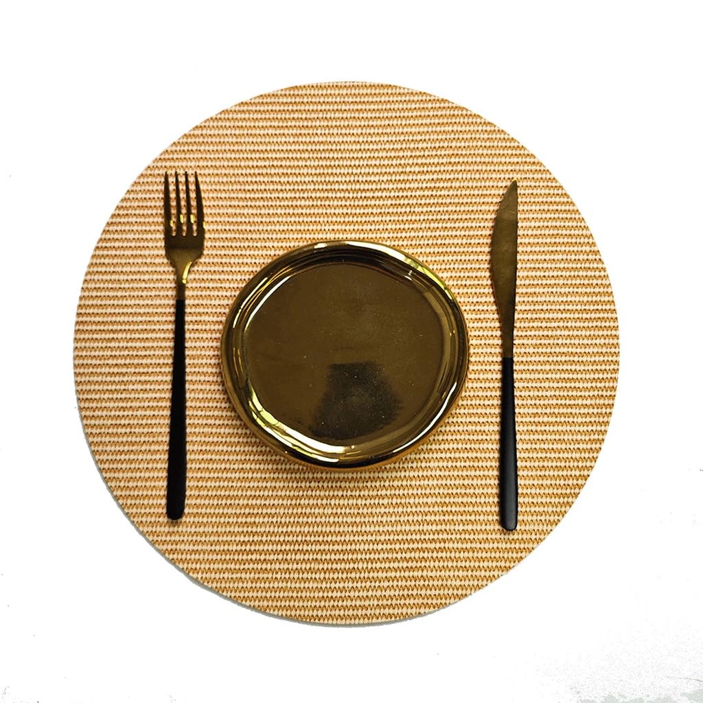 Placemat Braided Circular Table Mat Dish Hotel Household Waterproof Insulation