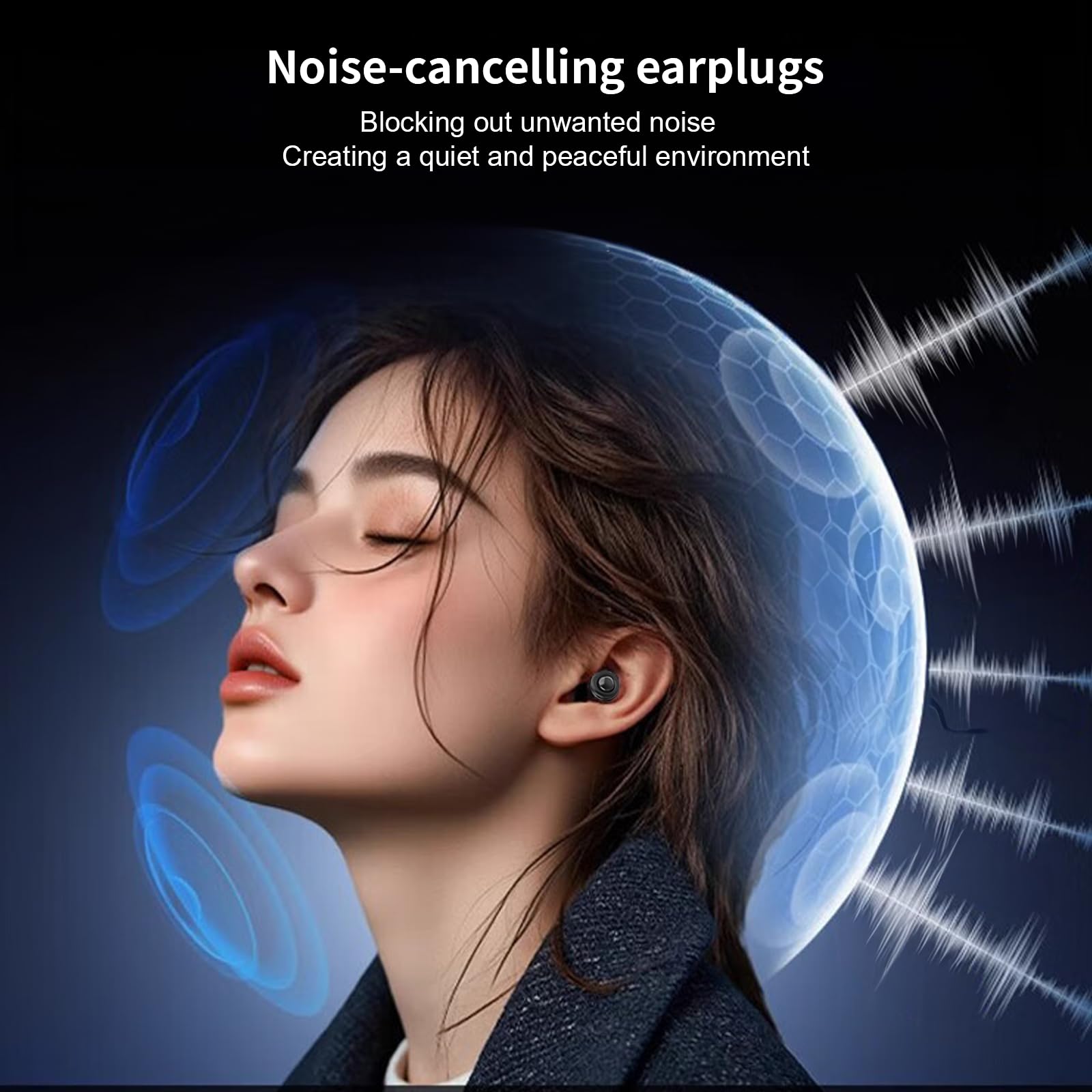Bouchons d'Oreilles Réduction Bruit 35dB - Protection Auditive Professionnelle Pour Concerts, Travail & Sommeil - Haute Fidélité, Confort Maximal - 4 Tailles Incluses