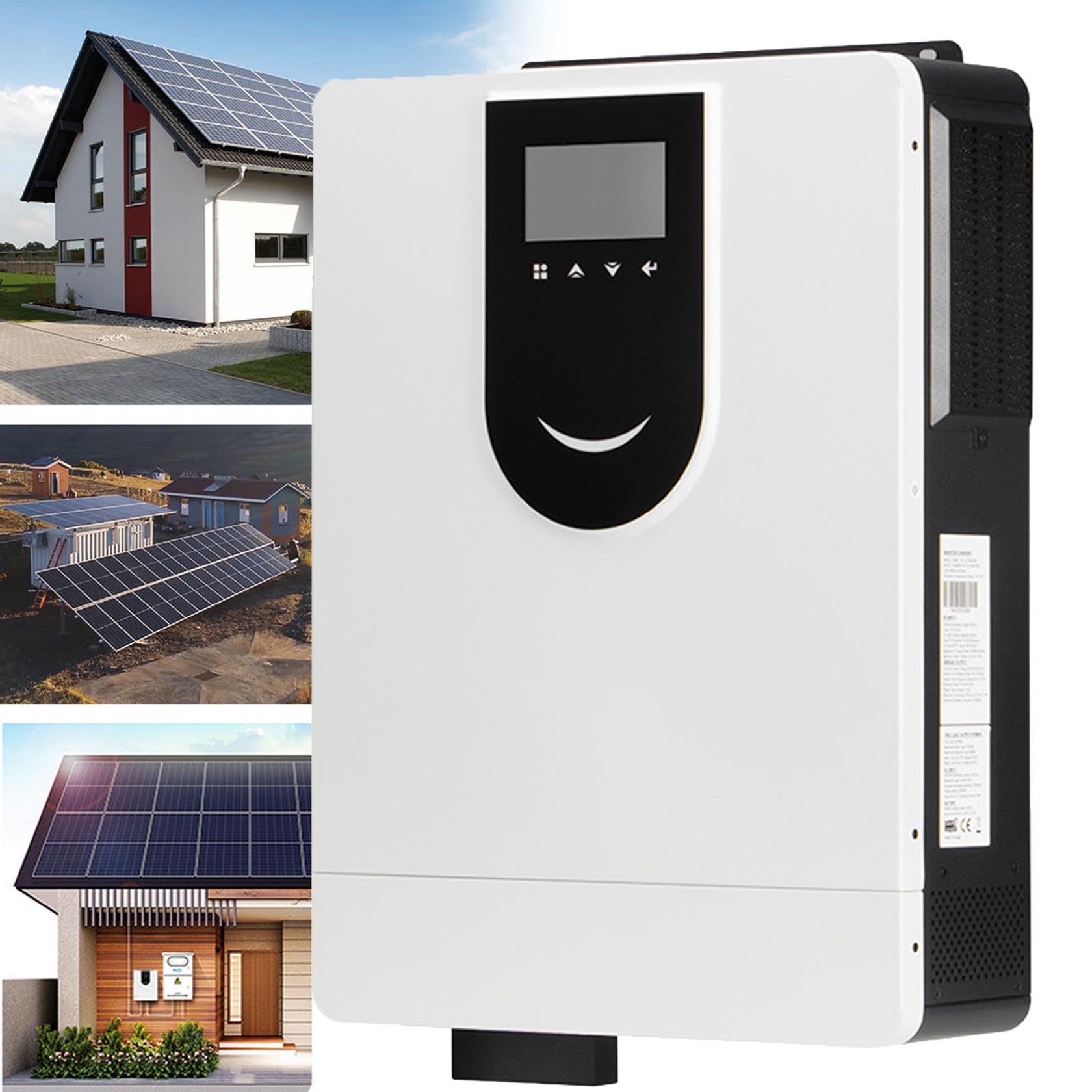 48 V do 220 V-240 V falownik solarny 6200 W/8200 W czysty falownik sinusoidalny, wbudowany kontroler MPPT, do akumulatorów litowo-ołowiowych i pracy bez akumulatora,220V-6200W