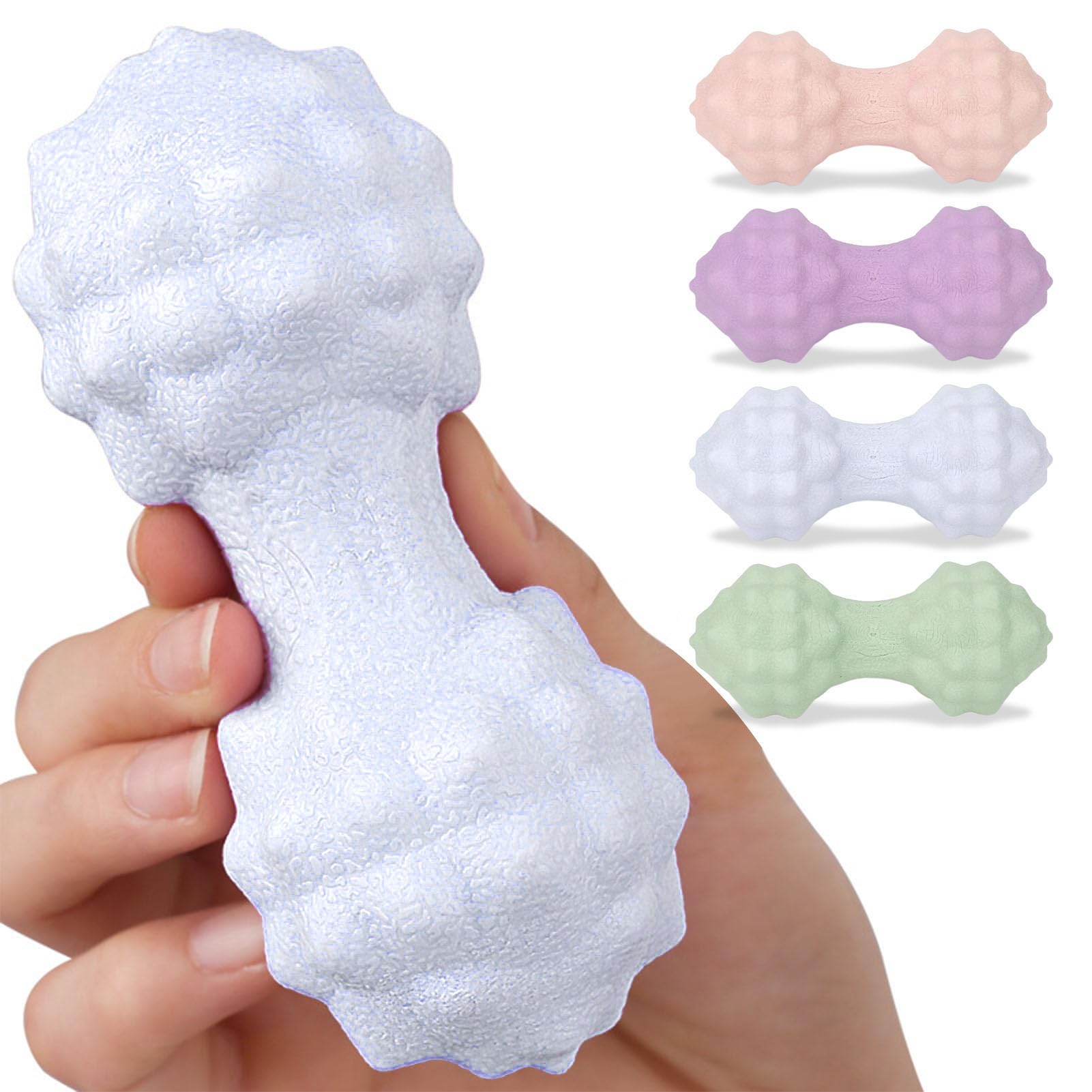 Bola de Masaje de Cacahuete, Bola de Masaje de Lacrosse, Terapia de Puntos de Activación para la Reducción del Estrés para Hombres y Mujeres (Azul)