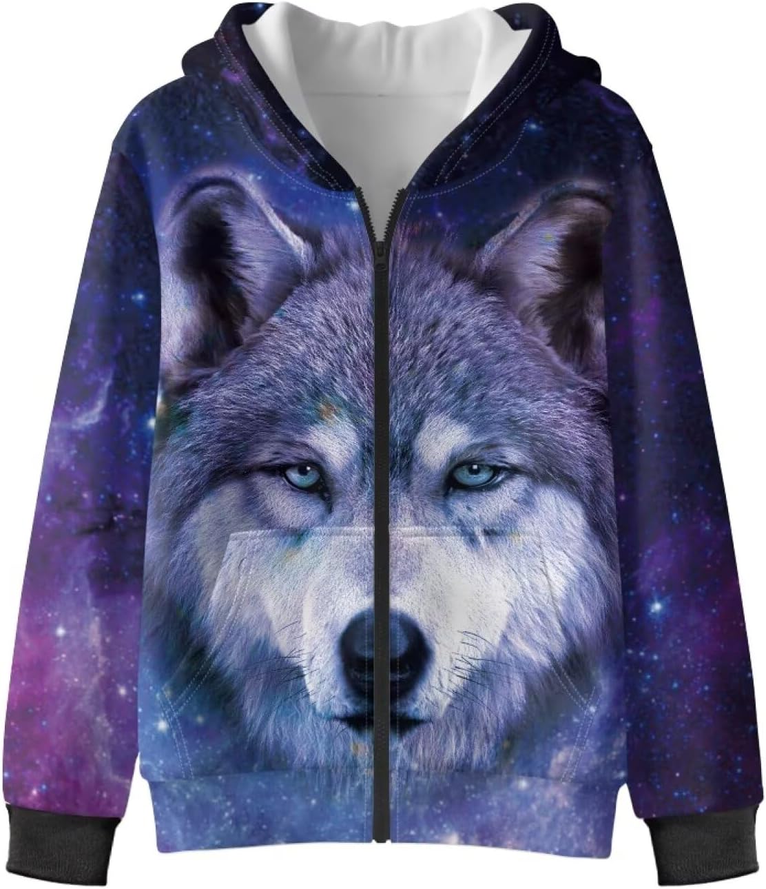 Kids Fluffy Fleece Hoodie Zip-Up Pullover Fuzzy Sweatshirt with Pockets for Fall Winter Sweatshirts for Girls Boys