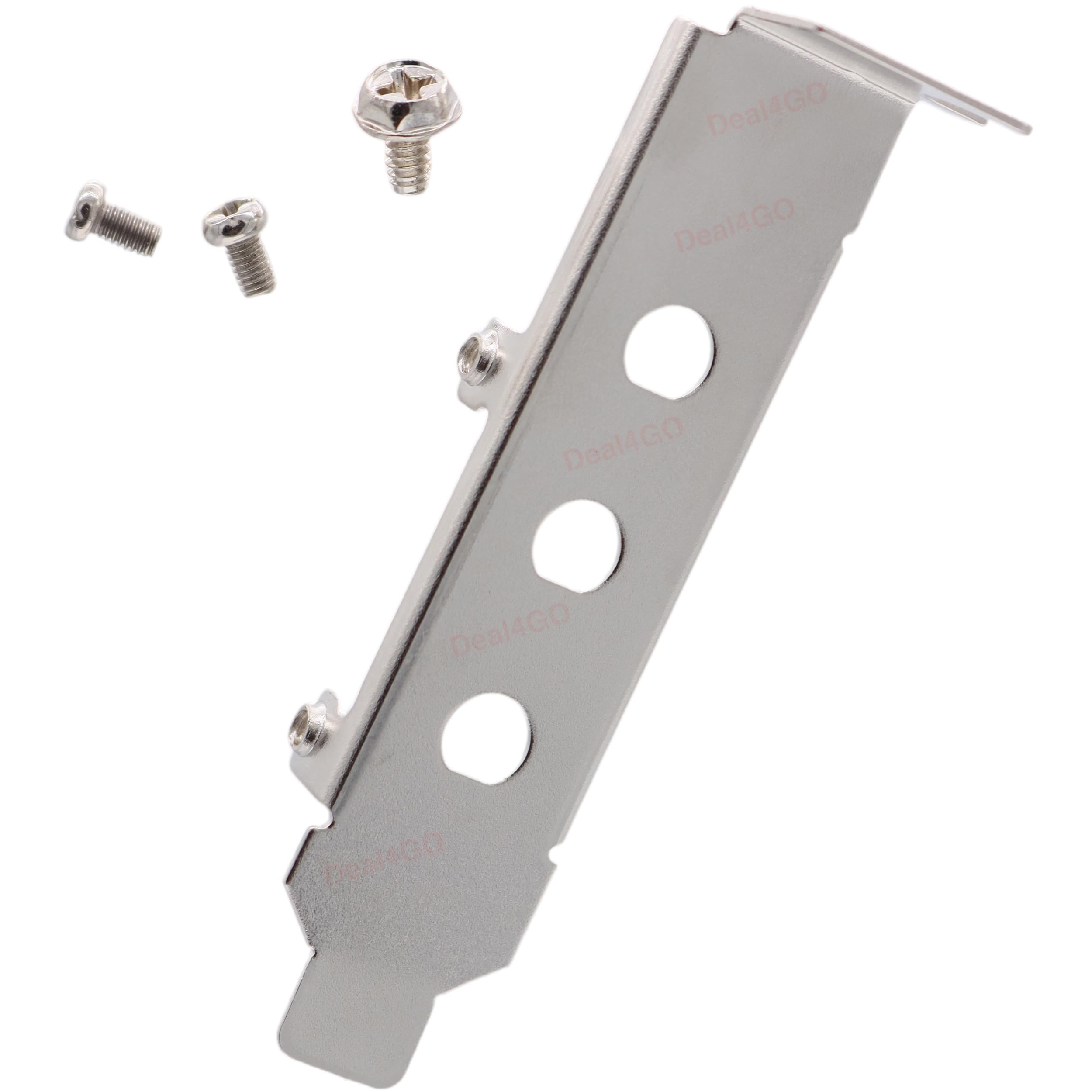 Deal4GO 2U 8cm Low-Height Profile Bracket 3 Hole Antenna Backplate 30mm Mounting for Desktop WiFi M.2 SSD PCIe Adapter