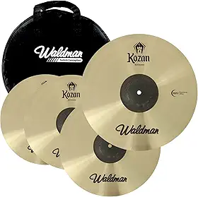 Kit de Pratos Para Bateria Waldman Kozan B20 14 16 20 e Bag