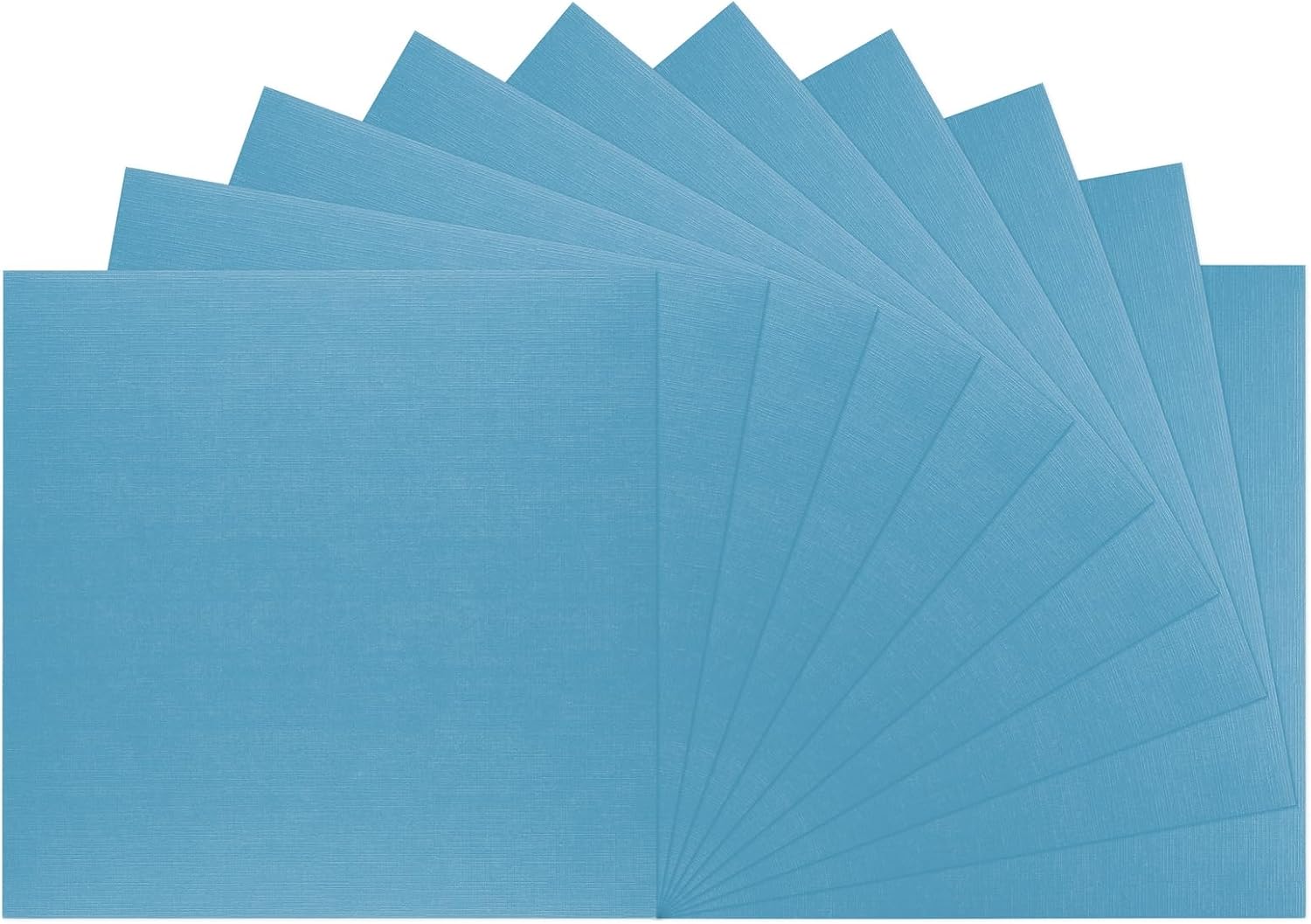 Florence Linen Cardstock Blue 250 g - Coloured Paper 12 x 12 inches - Mountain Lake - Card Making - Scrapbooking Supplies - Tear-Resistant - Create Elegant Invitations, Gift Boxes and Art Projects