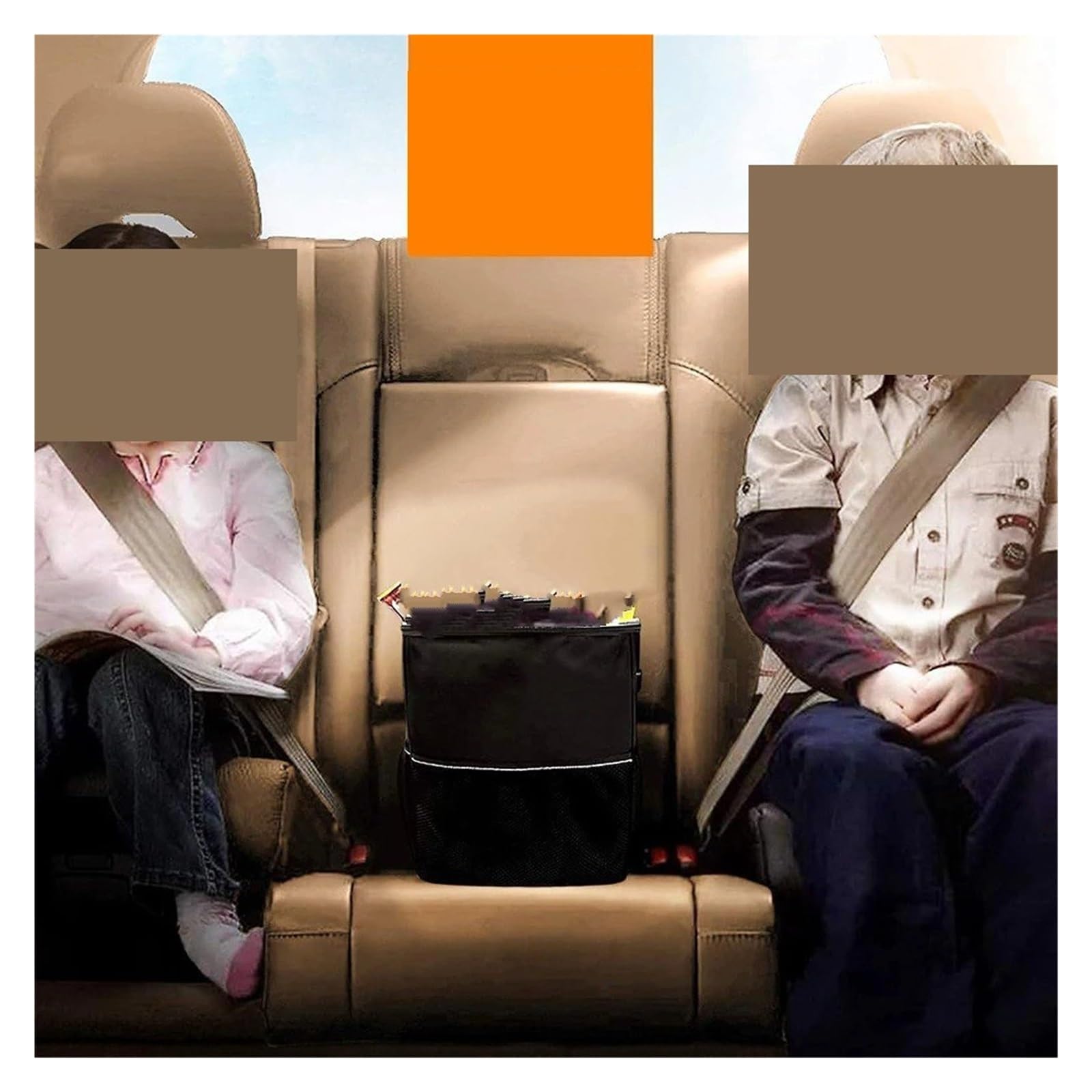 Poubelle De Voiture Poubelle Voiture Pliable Étanche Universelle Portable Polyvalente Stockage Sac Suspendu Organisateur Véhicule Poubelles Automobile(B Car Trash)