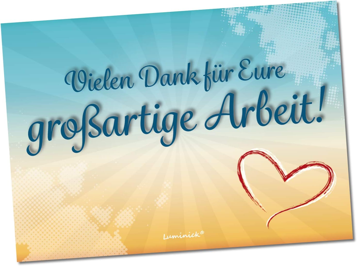 OWLBOOK Grußkarte Danke sagen Geschenkkarte mit Briefumschlag Geschenke Geschenkideen für Deine