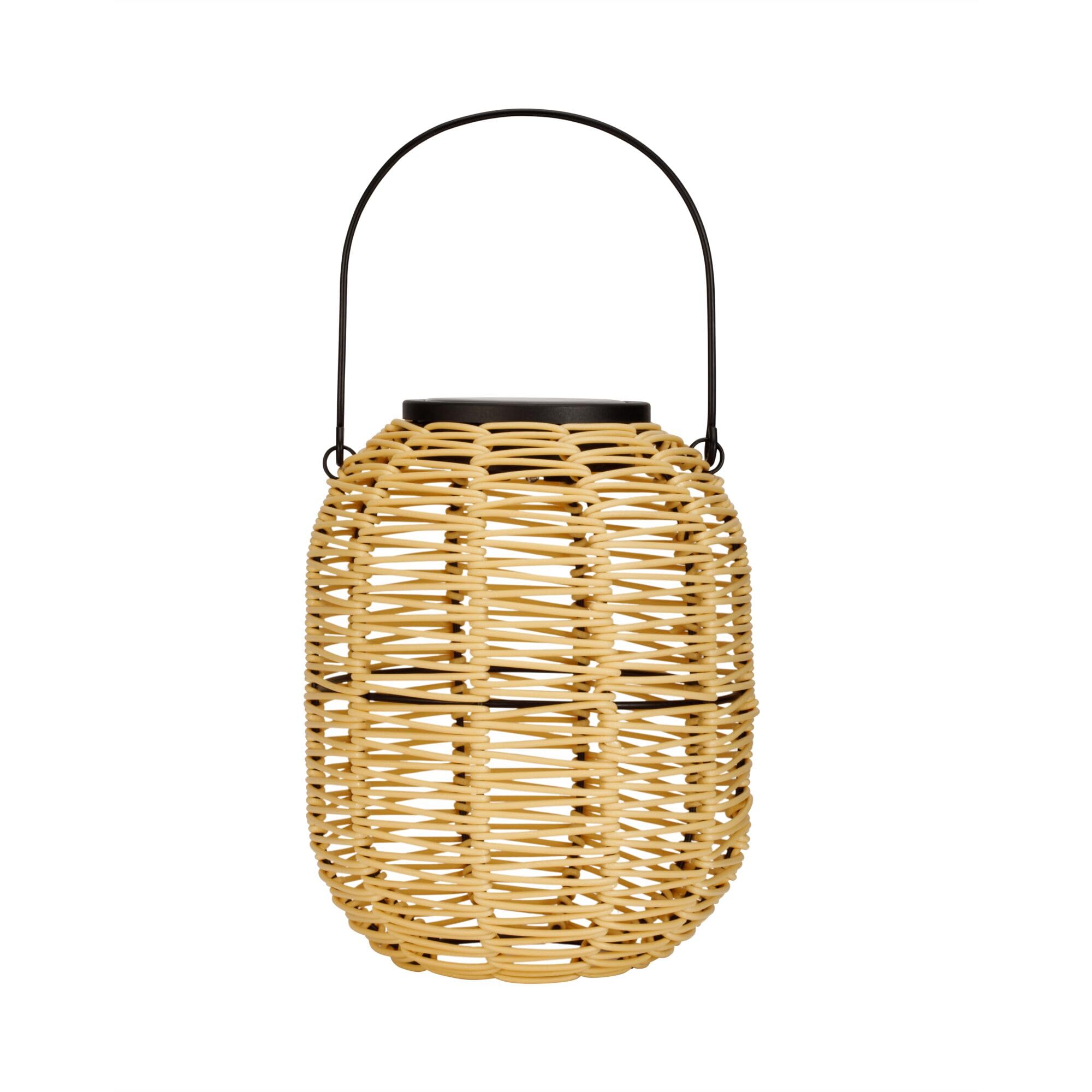 Pauleen 48168 Sunshine Treasure Solar Lantern For The Balcony Or Garden Beige Outdoor Lighting PlasticRattan Solar from B&Q