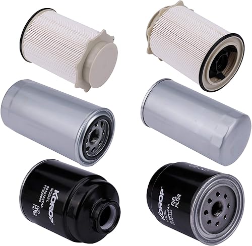 Miniatura 5 de Filtro de combustible Separador de agua y filtro de aceite para Dodge Ram 6.7L Cummins Diesel 2013-2018 2500 3500 4500 5500 Reemplazos # 68197867AA