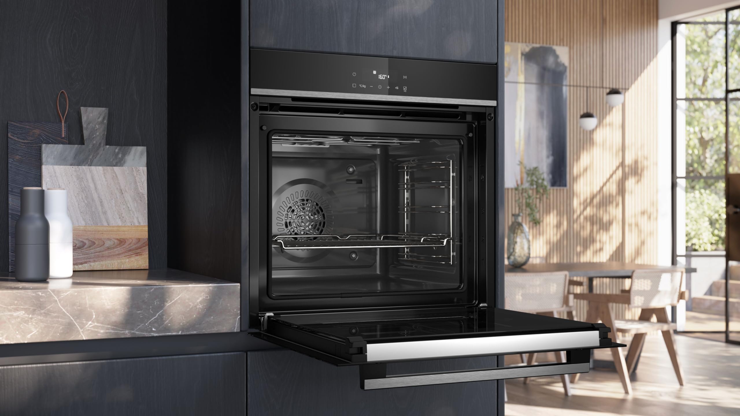 Siemens iQ300 HB572ABS3 Einbau-Backofen 60x60 cm Pyrolyse Air Fry 3D Heißluft cookControl10