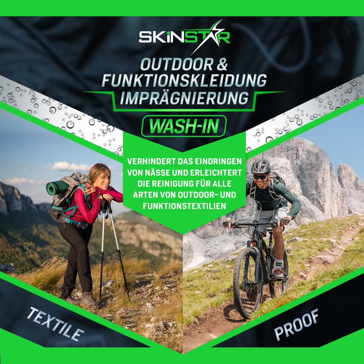 SkinStar Outdoor & Funktionskleidung Wash-In Imprägnierung 5L Textile Proof