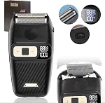 Rasoirs électriques pour hommes Rasoir électrique Fermer Raseurs de pétrole Rasoirs pour hommes étanches à sec LED Affichage sans fil tête chauve rasoir Portable Barber rasoir rechargeable IPX6