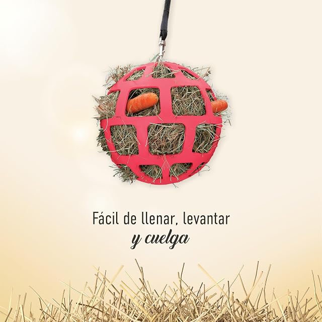Foto 5 de 8 de EXCELLENT Suministros Para El Caballo Comedero Lento De Heno Fun And Flex 22 cm Rosa
