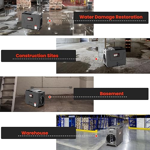 Miniatura 7 de Abestorm Deshumidificador comercial de 180 PPD con bomba, deshumidificadores industriales a 2300 pies cuadrados para espacio de arrastre,