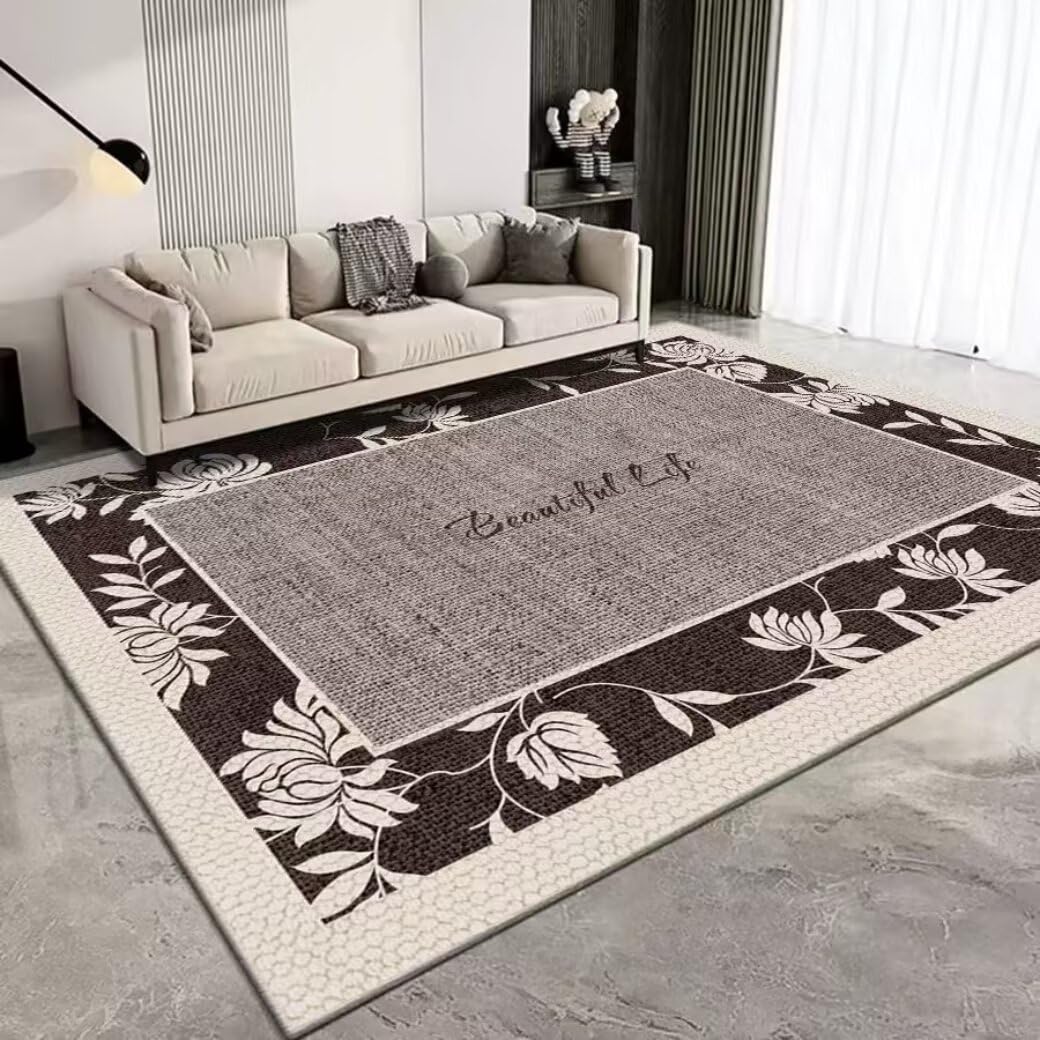 Tapis de couloir grande taille 100x160cm au design minimaliste chic