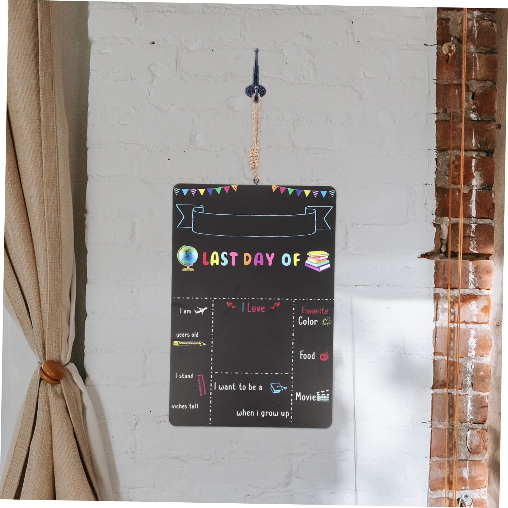 Tableau Double Face pour Rentrée Scolaire Décoration Dintérieur et Accessoire Photo pour Élèves Scolaire Pratique
