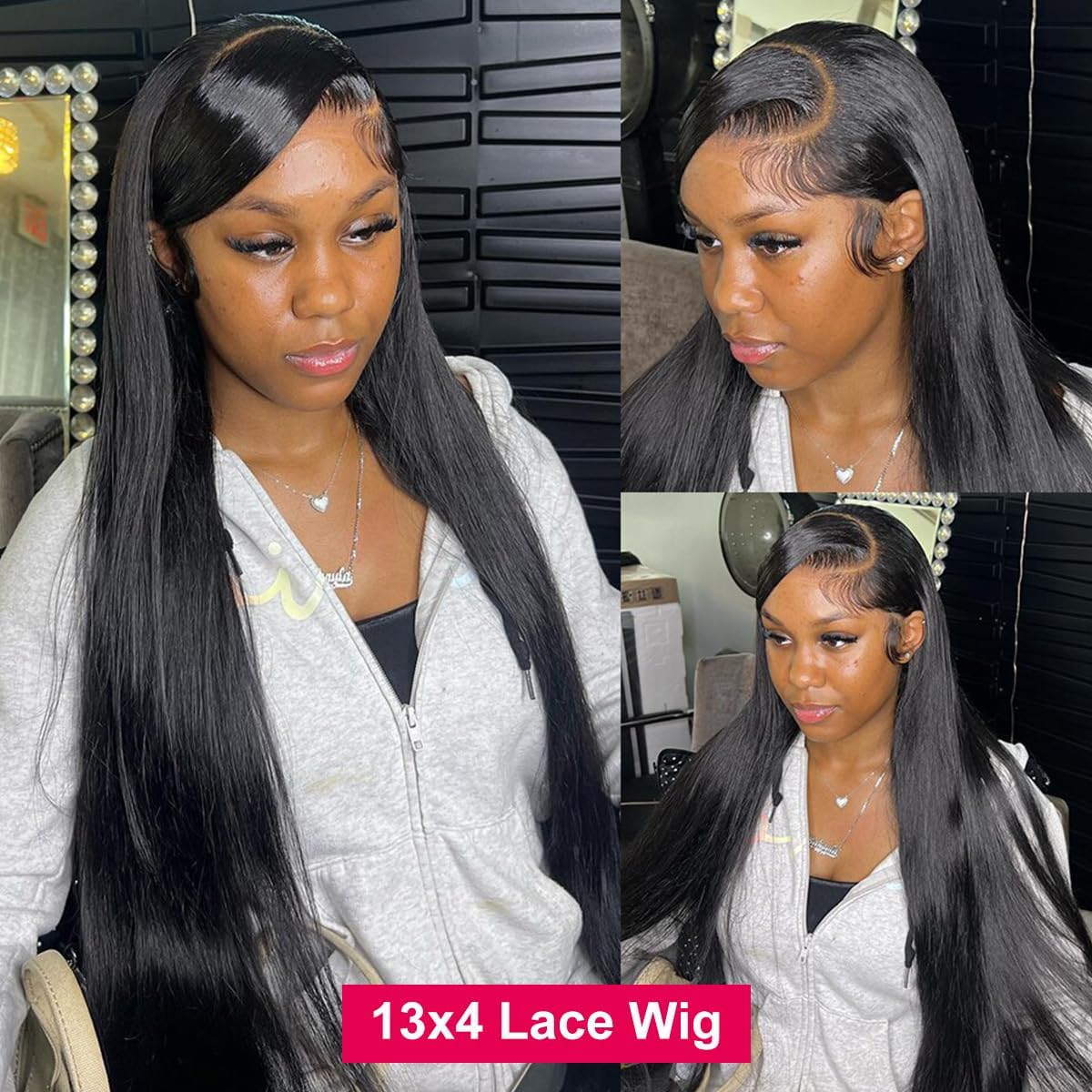 bling hair Straight Human Hair Wigs for Women Lace Front Wigs Pre Plucked Glueless 13x4 HD Lace Front Wigs Human Hair 180% Density Straight Frontal Wigs Human Hair 32 Inch