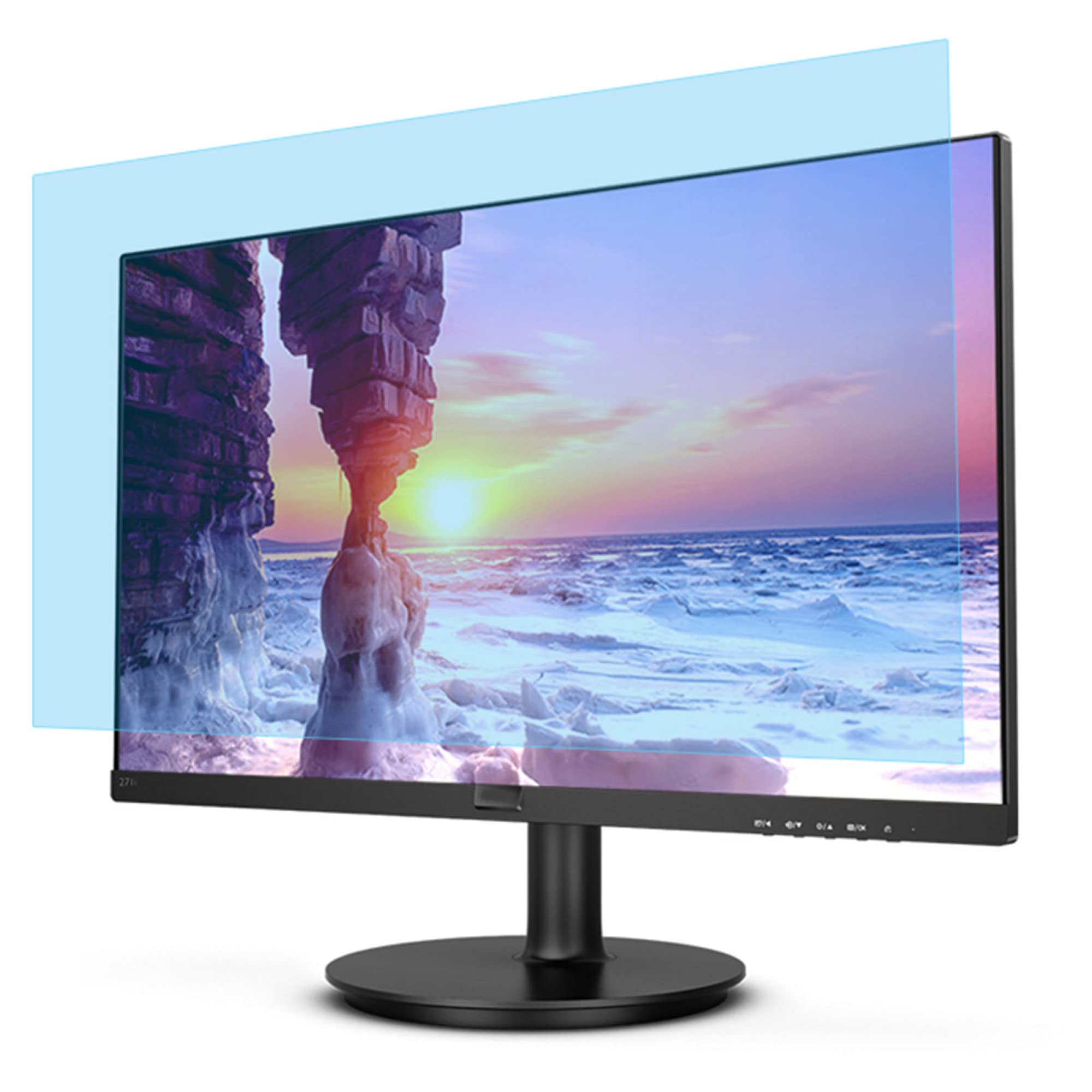Anti Luz Azul/Anti Reflejante/Anti-Rasguños Película Protectora De Pantalla De TV Aliviar La Fatiga Ocular Y Dormir Mejor para LCD De 32-75 Pulgadas, LED/A / 65in 1440/809mm