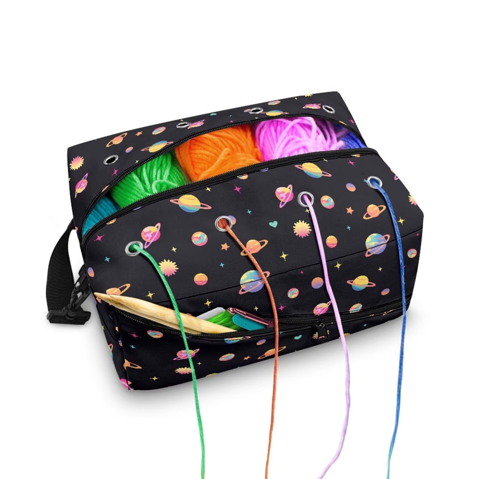 Kathyboom Planet Yarn Bag Crochet Storage Bag ...