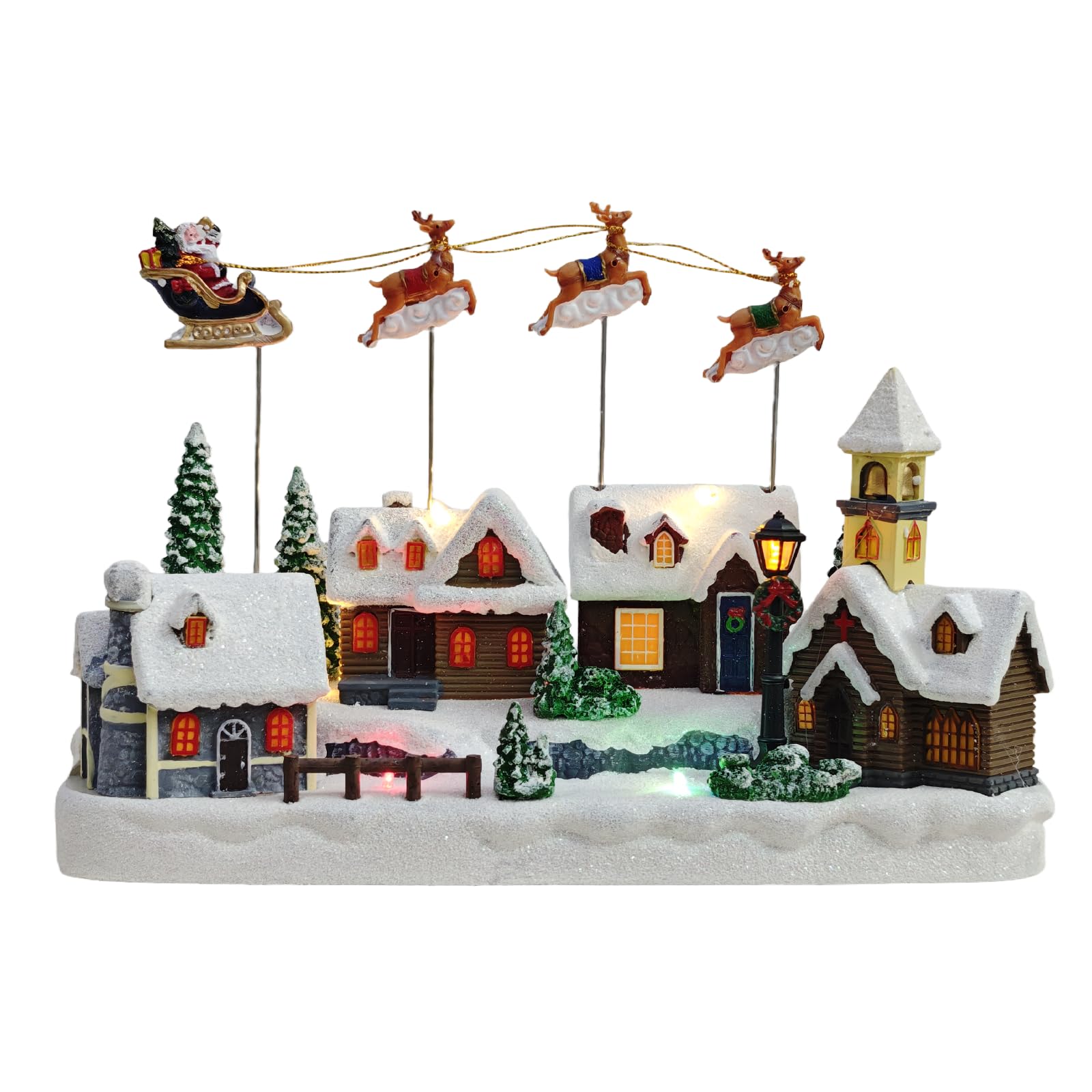 Amazon.com: MerryPulse Christmas Village, Colorful Animated Scenes