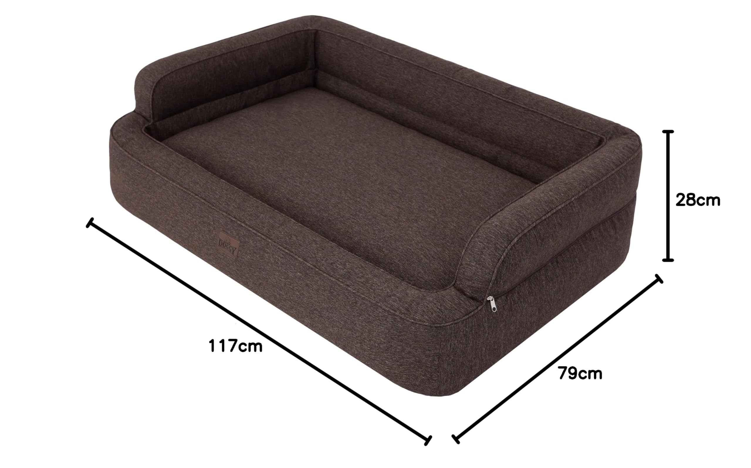 Doggy Lit pour chien, lit pour chat, canapé pour chien, canapé pour chien, housse amovible, panier pour chien, coussin pour chien, meuble pour animaux, couchette, couchette, couchette, taille XXL :