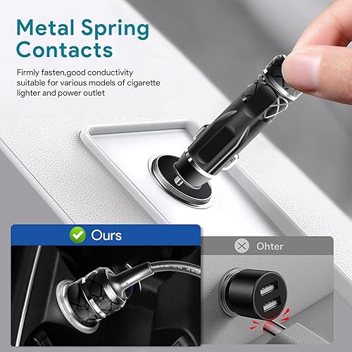 Miniatura 5 de TAIFU Cable de alimentación de 12 V CC para Philips Respironics Cable de alimentación para DreamStation y DreamStation 2 Series CPAP BiPAP Sistema