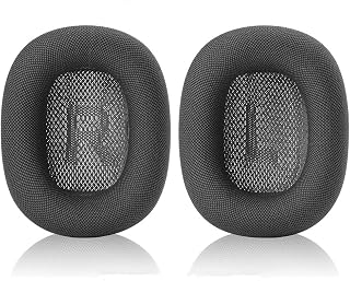 [Quarice] イヤークッション AirPods Max交換用 ヘッドフォン用イヤパッド 交換用イヤークッション 快適使い心地(ブラック)