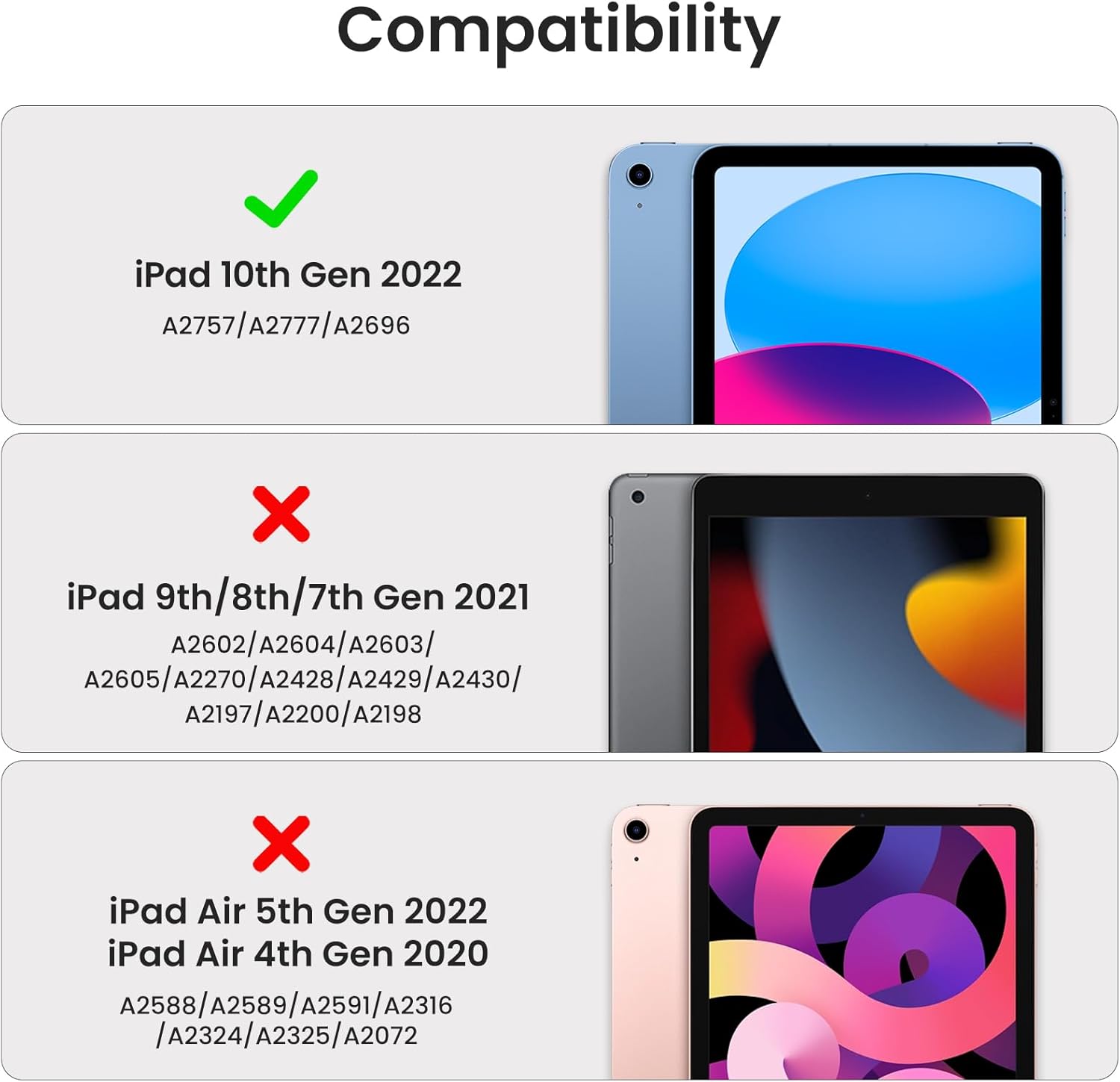 DTTO for iPad 10th Generation Case 10.9 Inch 2022, Premium Classic Leather Folio Standing Cover for 10th Gen iPad 2022, iPad Case 10th Generation with Pencil Holder, Auto Wake/Sleep, Brown