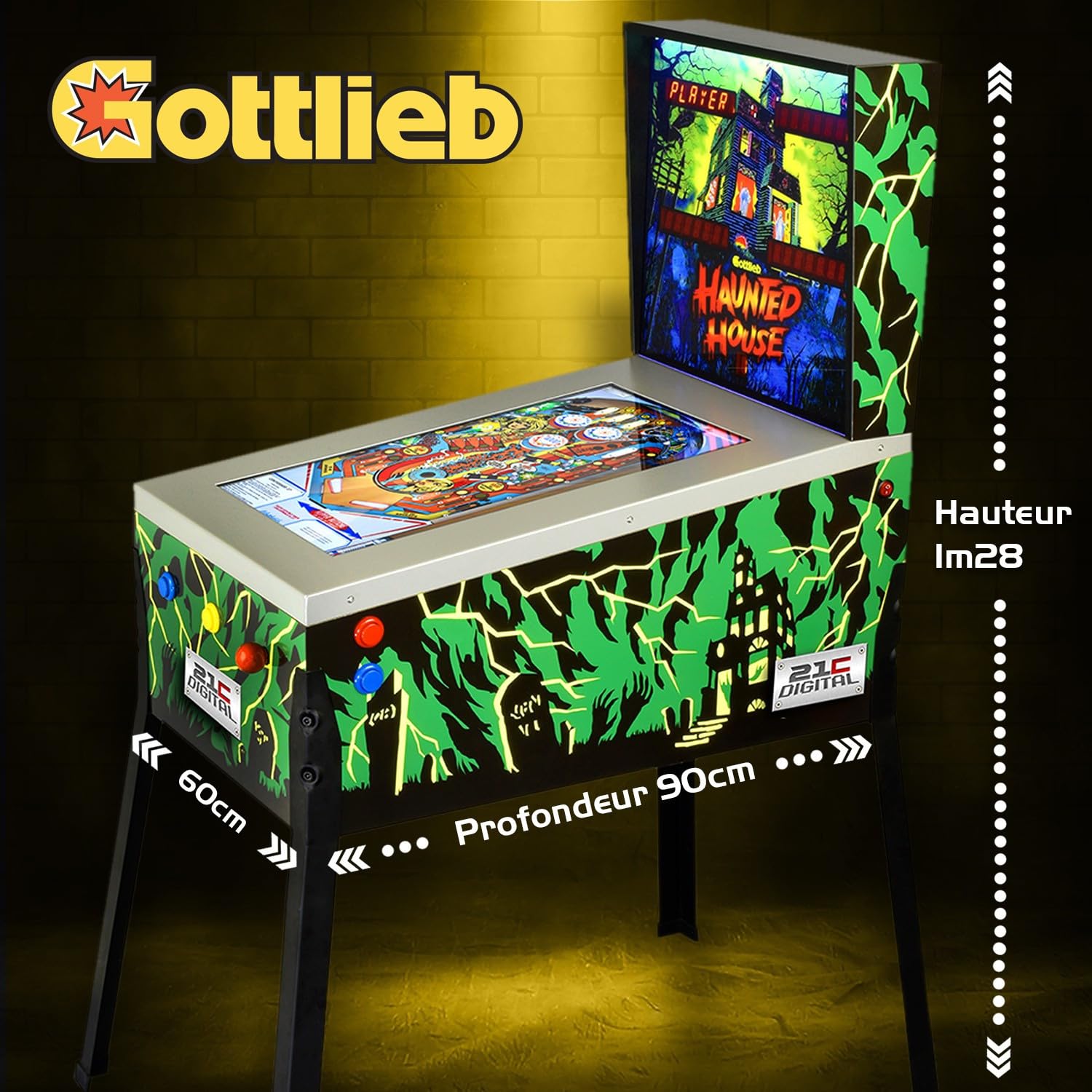 ARCADE1UP TOY SHOCK PINBALL - HAUNTED HOUSE
