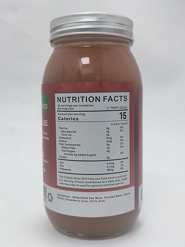 Miniatura 69 de Gel de musgo marino de 15 onzas, gel natural de masa marina irlandesa artesanal con 92 minerales y vitaminas, sin OMG, sin gluten, vegano, defensa