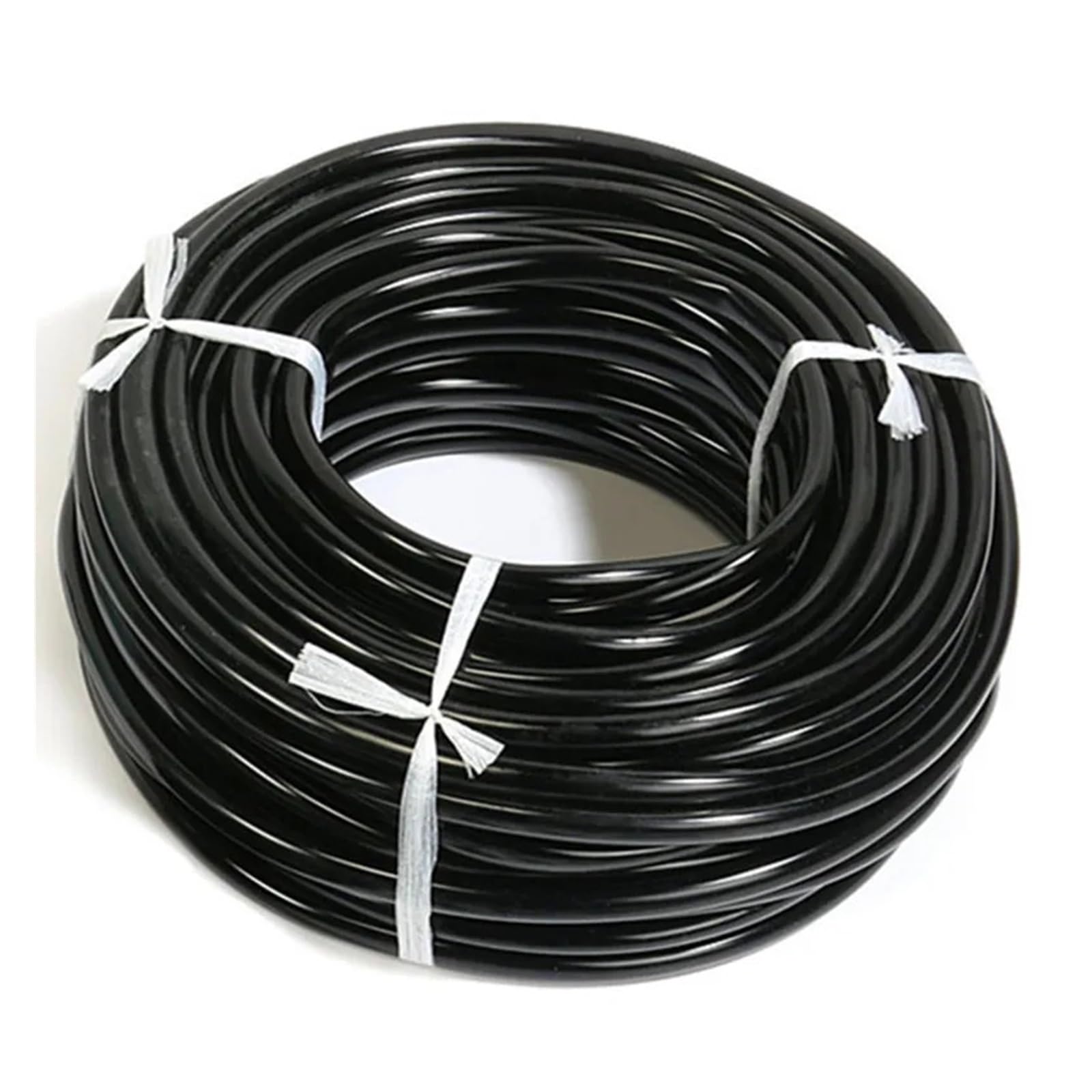 manguera de jardín, tubería de agua de manguera de Conector Accesorios for sistemas de riego de jardín Tubo de riego con manguera de 1/4 de color negro