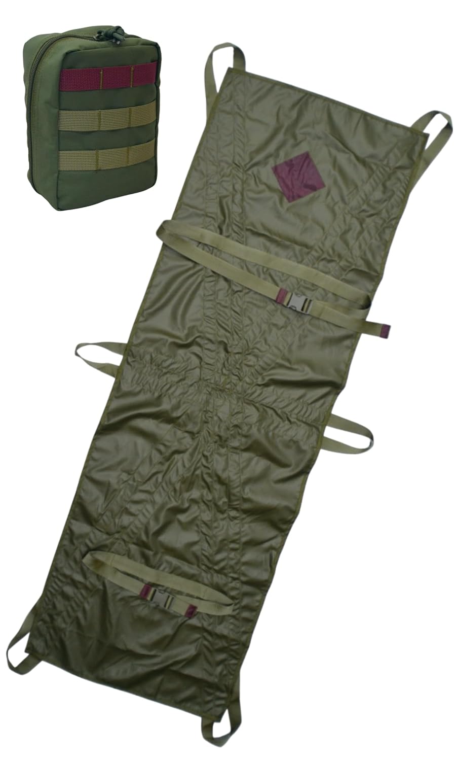 Tactical Rescue Stretcher – Heavy Duty Folding Emergency Litter with Handles, Straps & MOLLE Carry Pouch