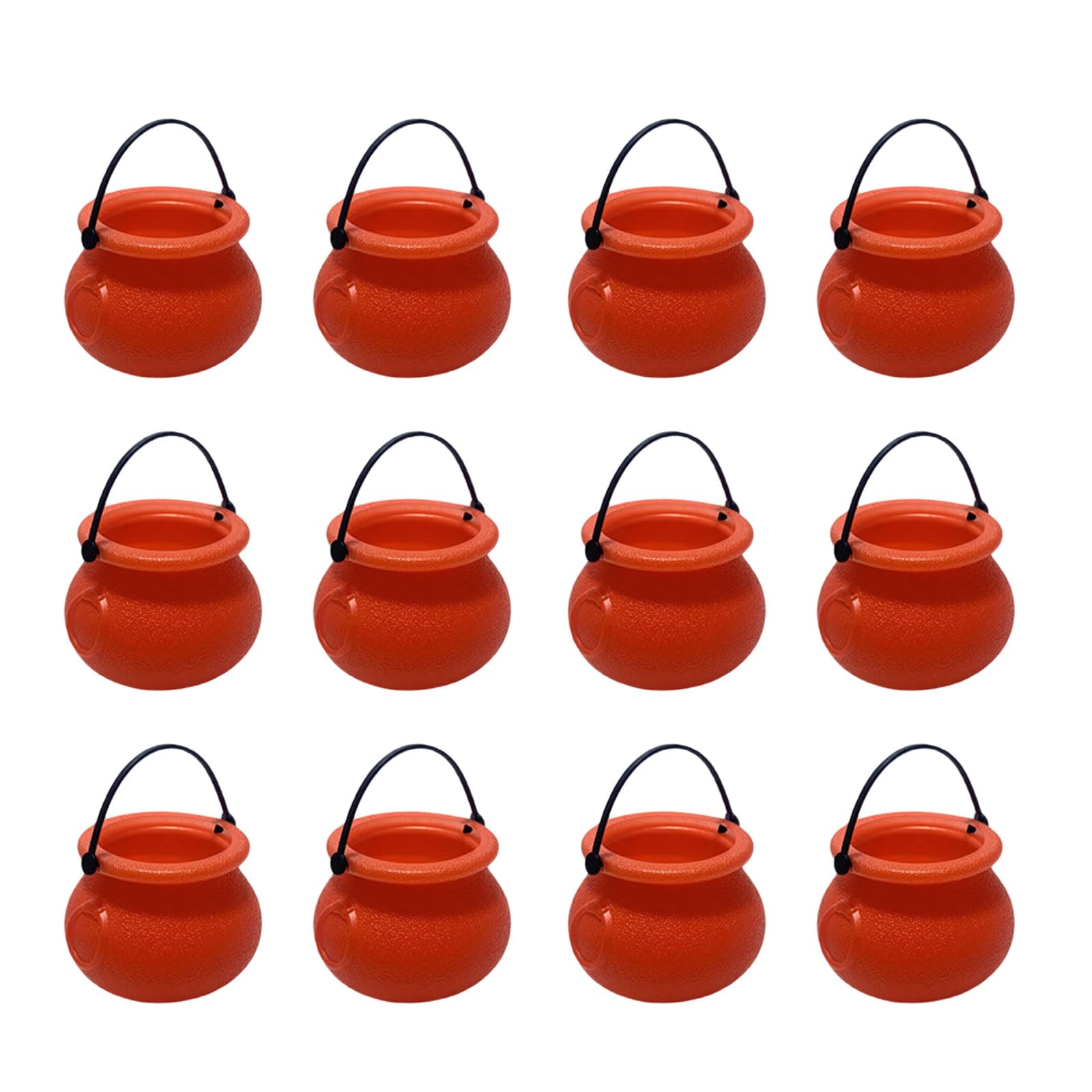NVOQILIN 12Pcs Halloween Candy Bucket Small Candy Storage Container Party Treat Holder Halloween Party Decorations