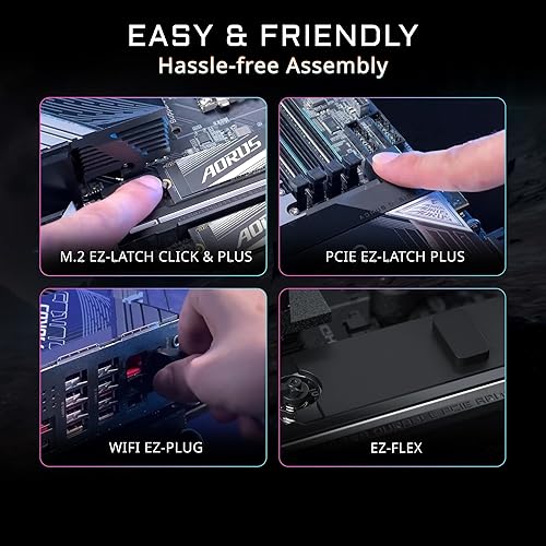 Miniatura 4 de GIGABYTE X870 AORUS Elite X3D AMD AM5 ATX placa base, soporta AMD Ryzen serie 9000/8000/7000, DDR5, fase de potencia 16+2+2, 4X M.2, PCIe 5.0, USB4