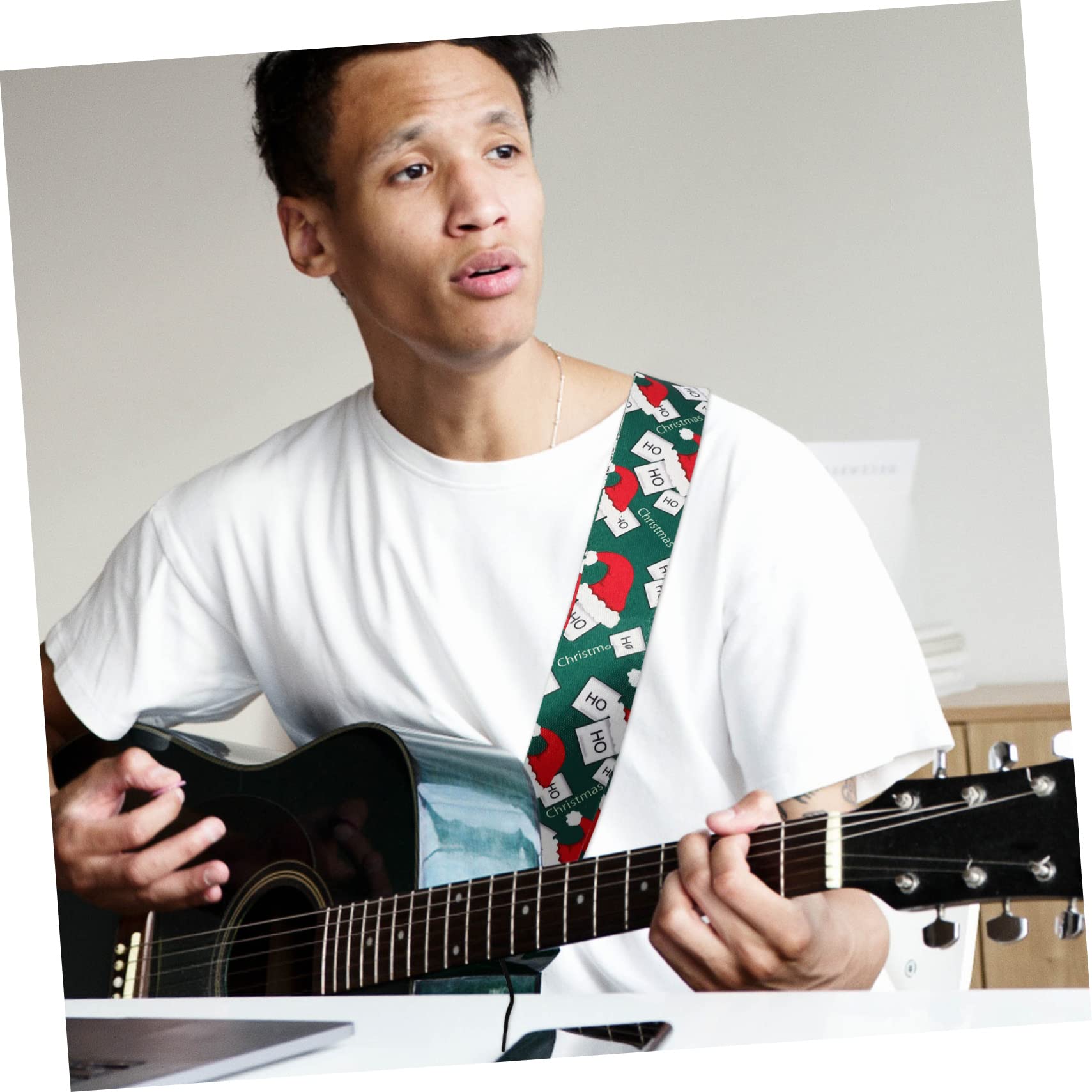ibasenice 4piezas Correa De Hombro Para Ukelele Ajustable Diseño Navideño Correa De Guitarra De Estilo Folclórico Para Amantes Música