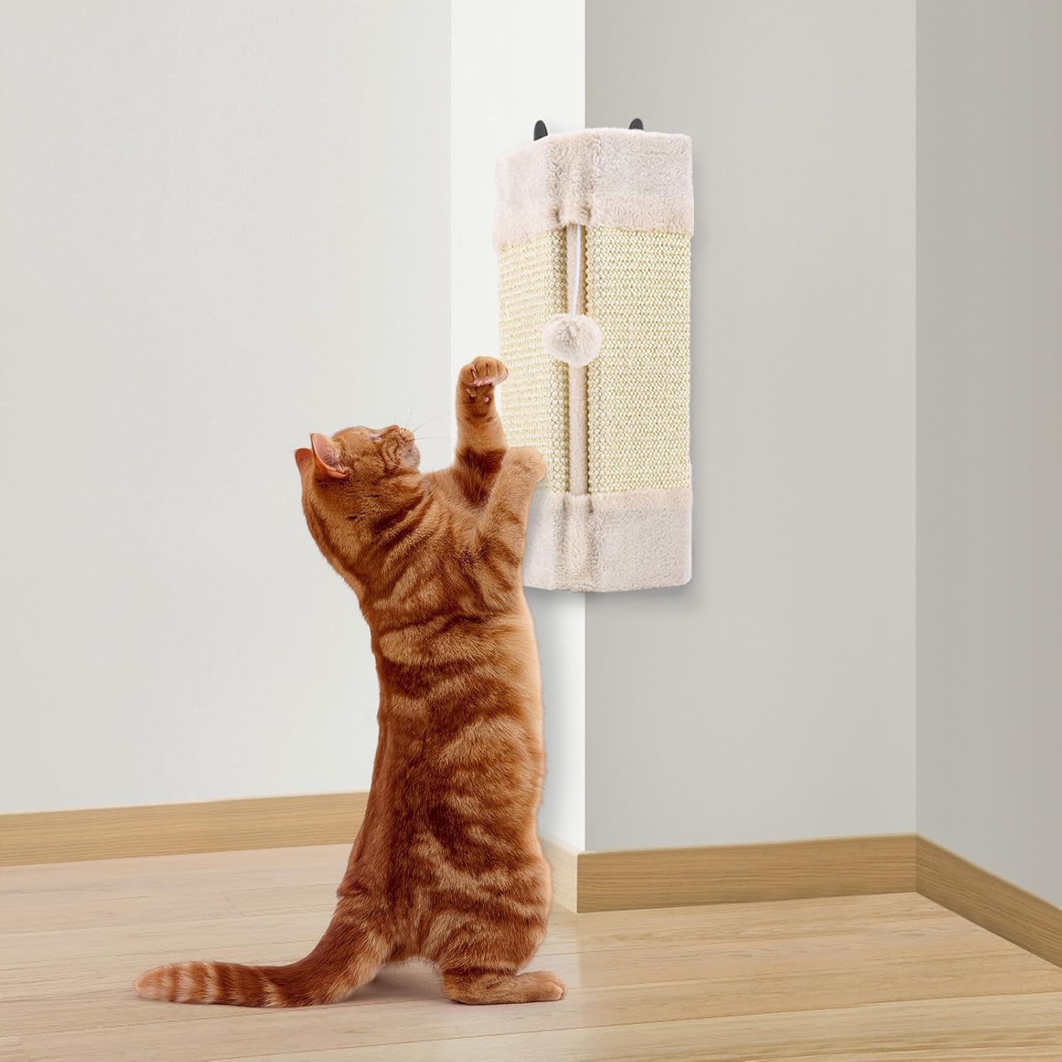 LIFLIX Wall Corner Cat Scratcher for Indoor Cats Wall