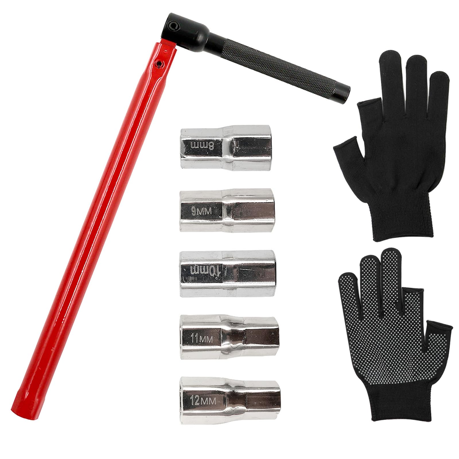 Anhoer Tap Spanner Set 8-13mm T-Bar Handle with 5 Sockets
