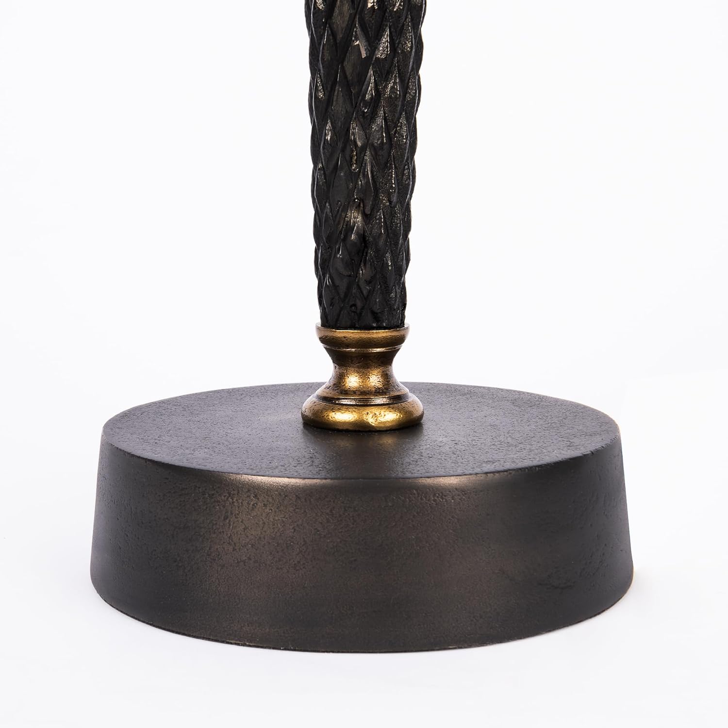 Best Home Fashion Set of 2 Oil Rubbed Black and Bronze Palm Tree Cast Metal Table Lamp Tropical Contemporary Bedside Desk Nightstand Lamp for Bedroom, Living Room, Office, Bookcases