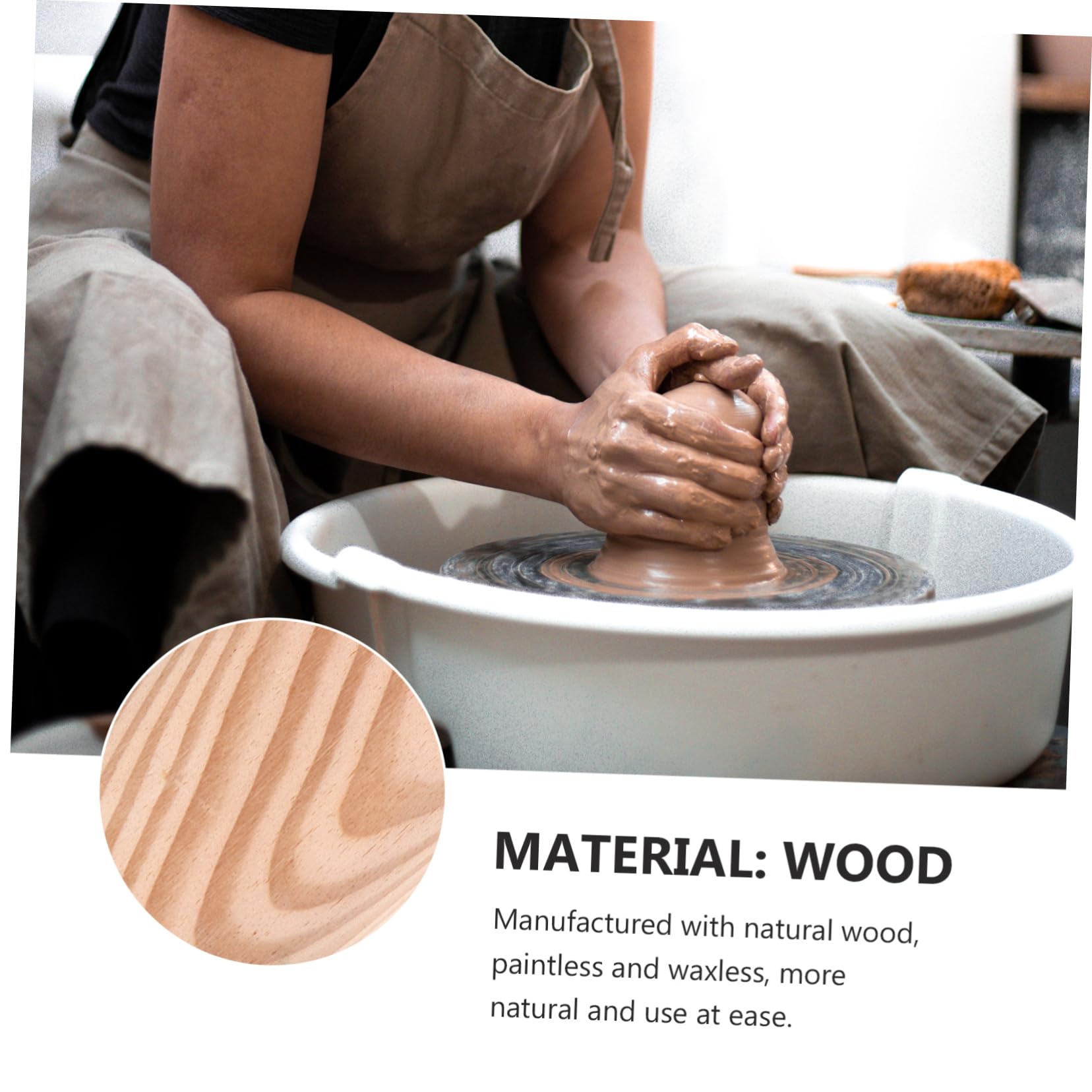 Artibetter Batacchio di Argilla Pagaia per Ceramica Strumenti per Modellare L'Argilla Pagaie per Modellare La Ceramica Strumenti Artistici Testurizzati Grandi Morbidi E