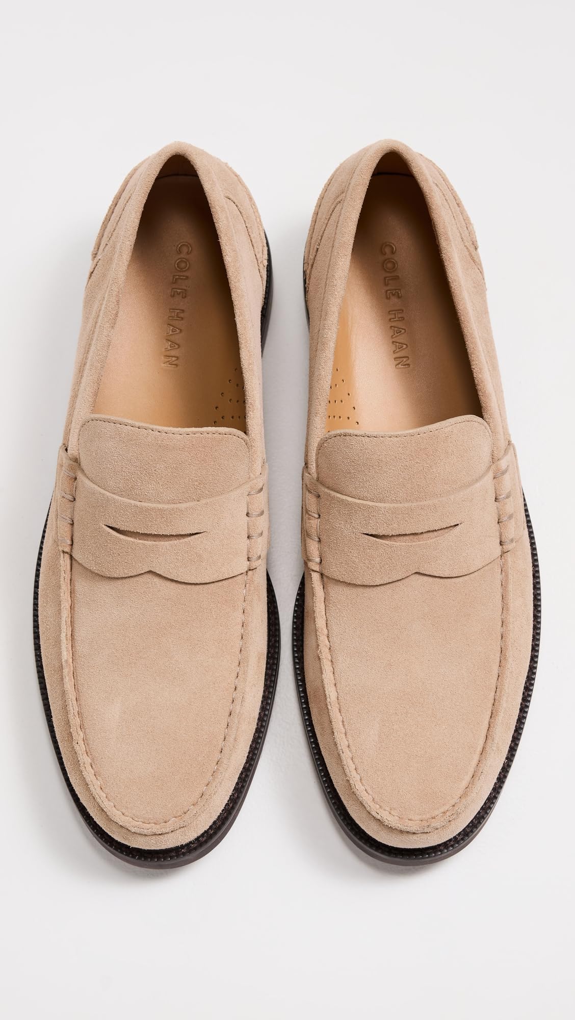 Amazon.com | Cole Haan Men's Pinch Prep Penny Loafers, Birchbeige